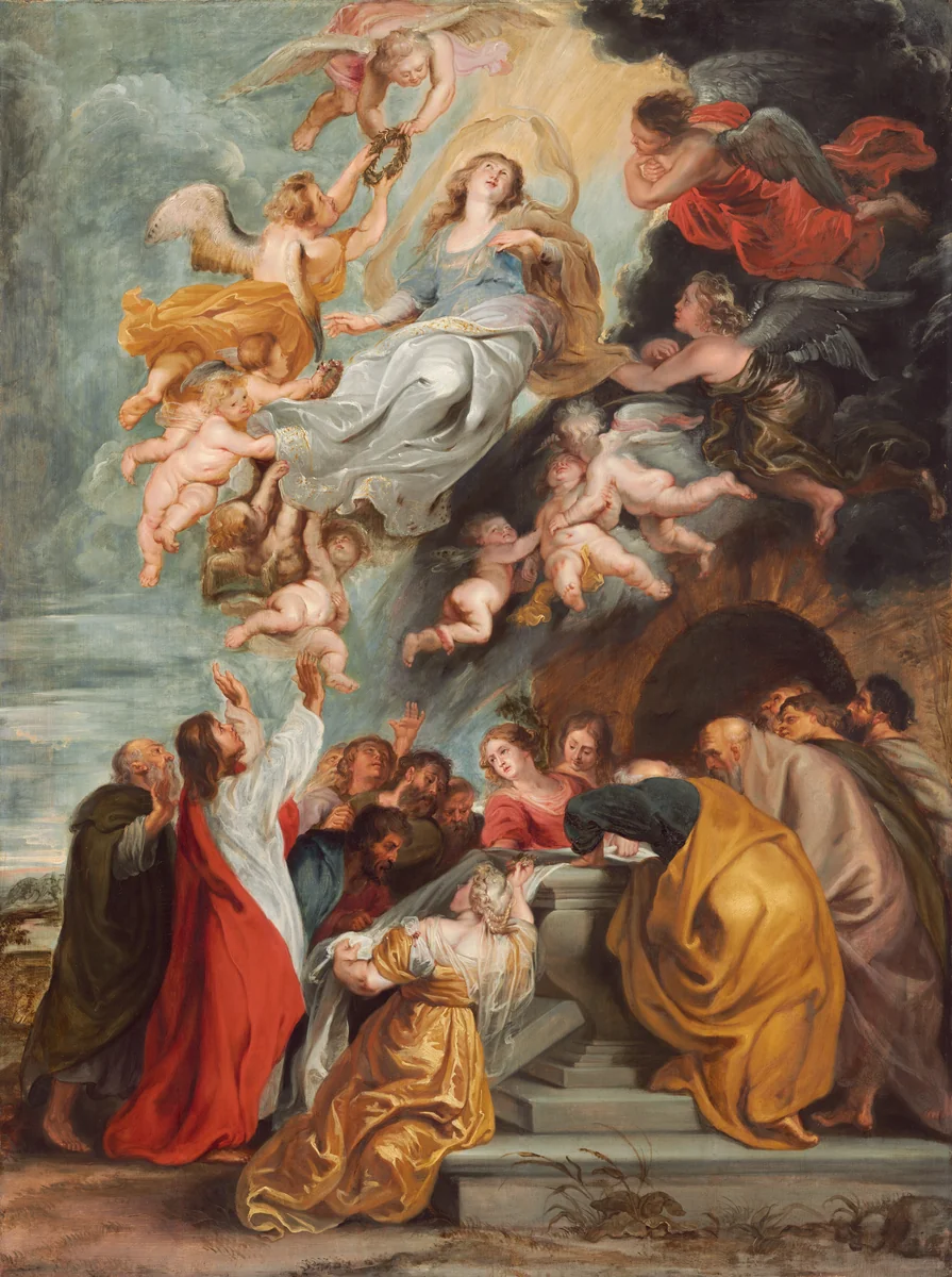 The Assumption of the Virgin by Sir Peter Paul Rubens, painting, 1622-1627