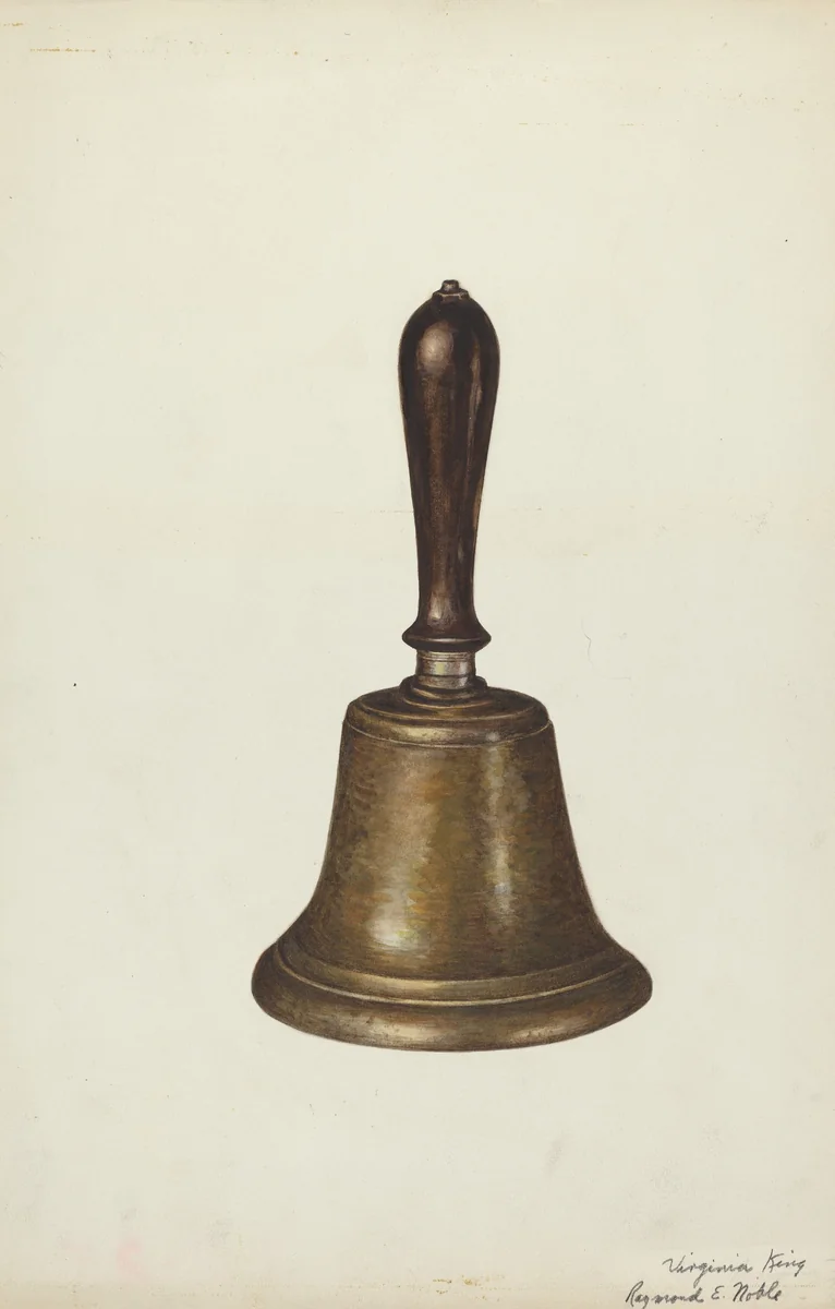 Town Crier's Bell by Raymond E. Noble, index of american design, 1935-1942