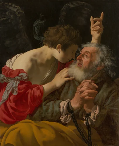 The Liberation of Peter by Hendrick ter Brugghen, painting, 1624