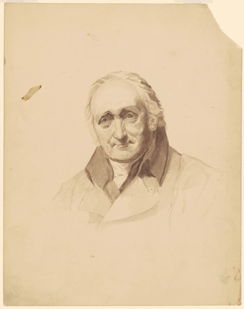 Portrait of a Man by James Goodwyn Clonney, drawing, 1835-1840
