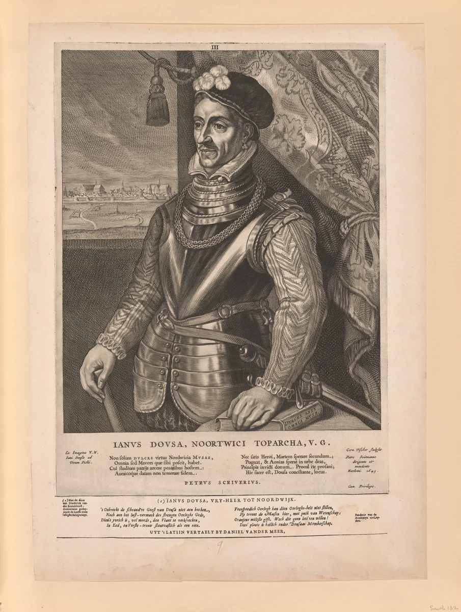 Jan van der Does, from Quatuor Personae by Cornelis Visscher, print, 1649