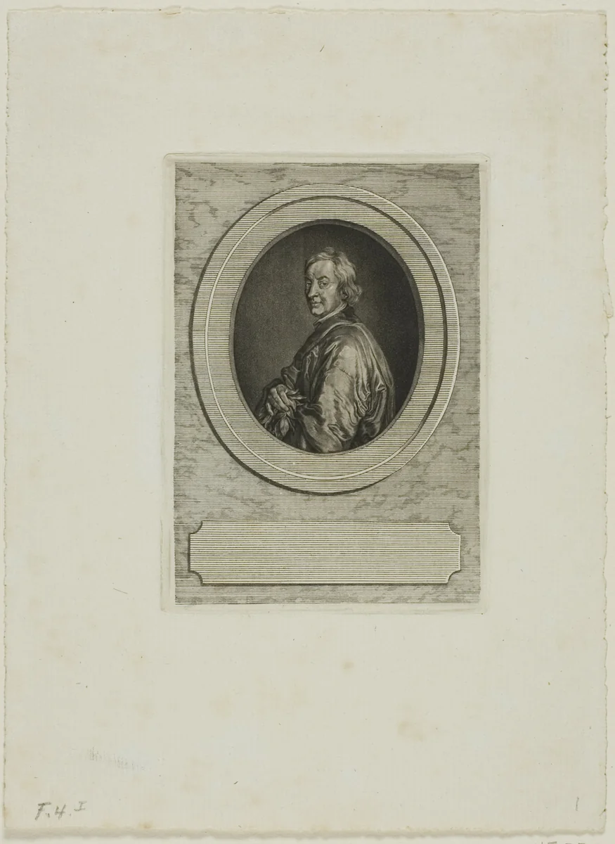 John Dryden by Jean-Baptiste de Grateloup, print, 1755-1817