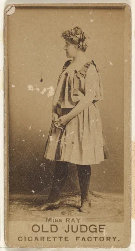 Miss Ray, from the Actors and Actresses series (N171) for Old Judge Cigarettes by Goodwin & Company, photograph, 1886-1890