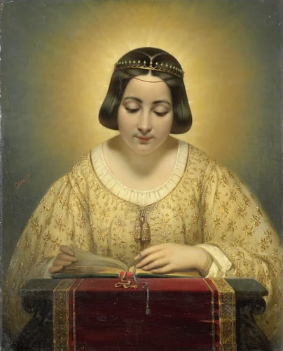 Saint Clare by Joseph Désiré Court, painting, 1838