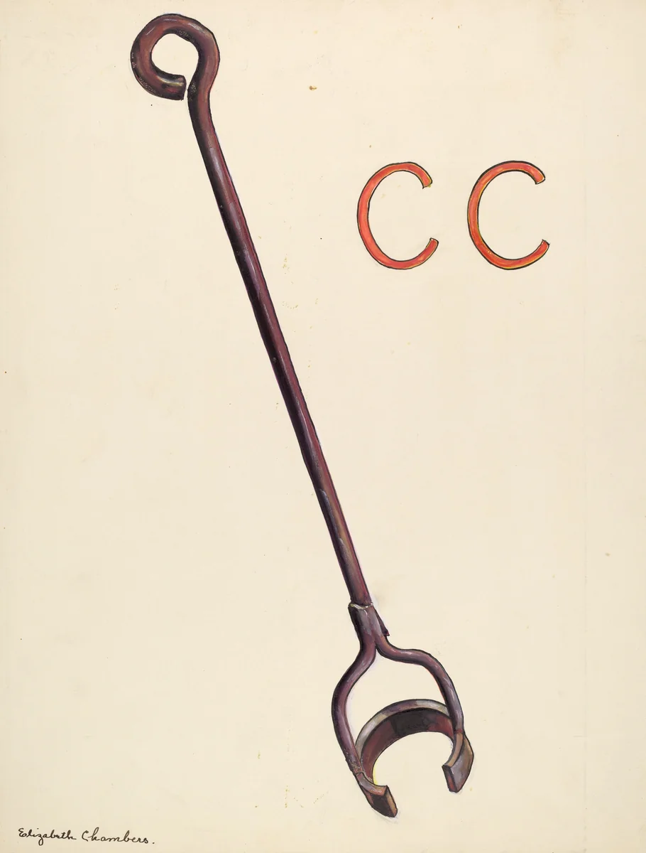 Branding Iron by Elizabeth Chambers, index of american design, 1942
