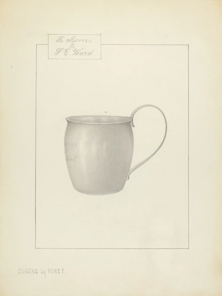 Silver Cup by Eugene La Foret, index of american design, 1935-1942
