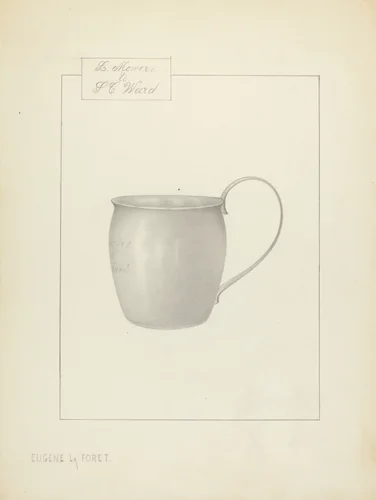 Silver Cup by Eugene La Foret, index of american design, 1935-1942