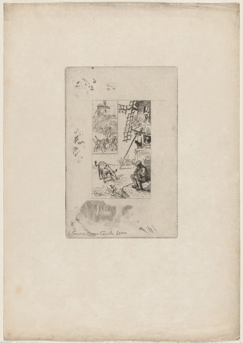 Le Secret du Maîtres Cornille by Félix-Hilaire Buhot, print, 1847-1898