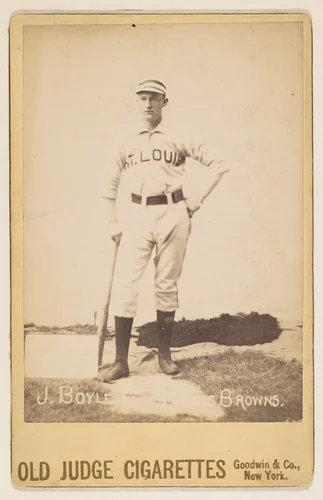 J. Boyle, Catcher, St. Louis Browns, from the series Old Judge Cigarettes by Goodwin & Company, photograph, 1887-1889