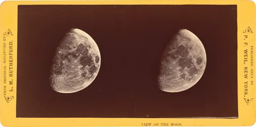 "View of the Moon" by Lewis M. Rutherfurd, photograph, 1860