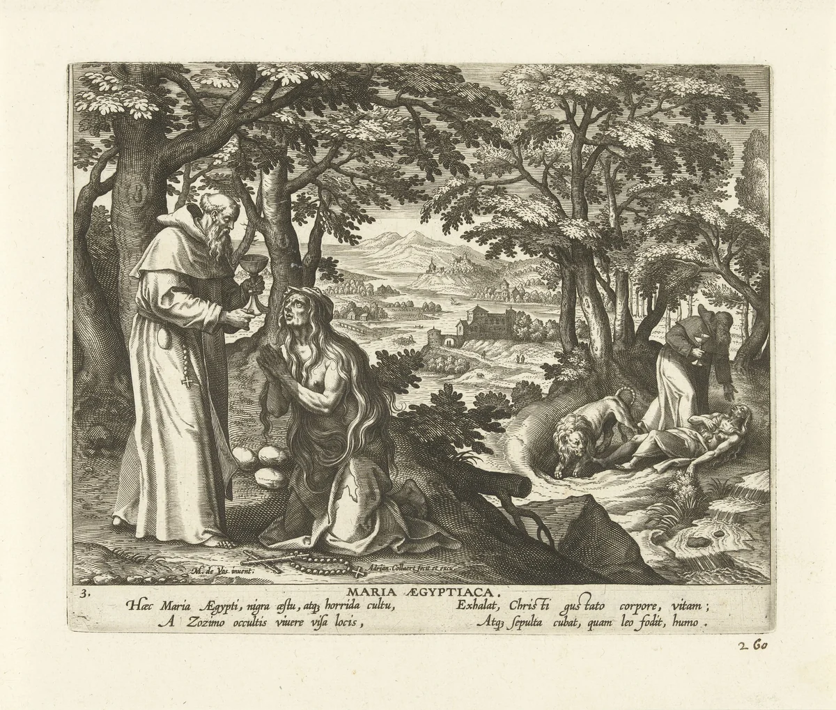 Maria van Egypte by Unknown, print, 1570-1618