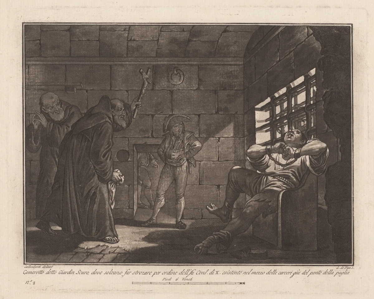 The "Giardin Scuro," for Executions by Strangling by Giovanni De Pian; Francesco Galimberti, print, 1797
