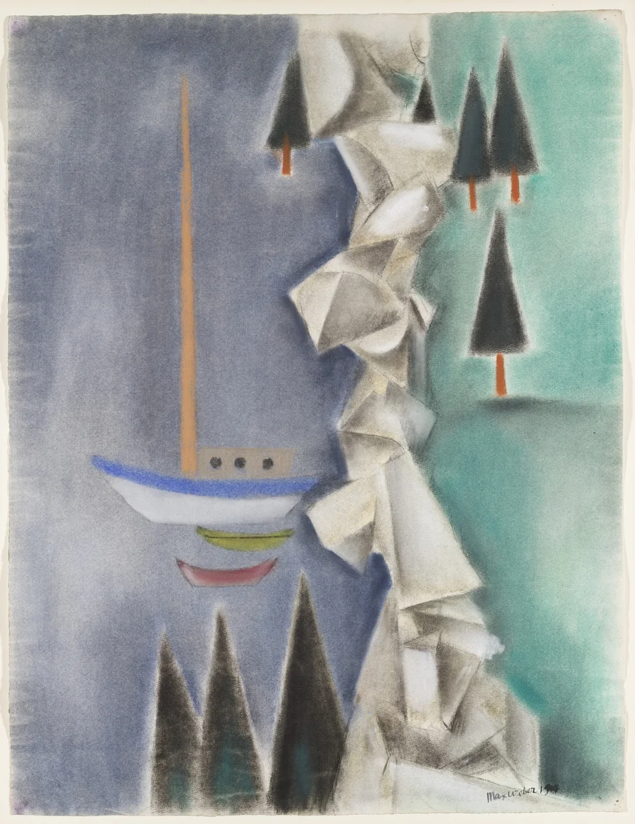Maine by Max Weber, drawing, 1914
