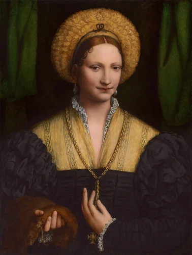 Portrait of a Lady by Bernardino Luini, painting, 1520-1525