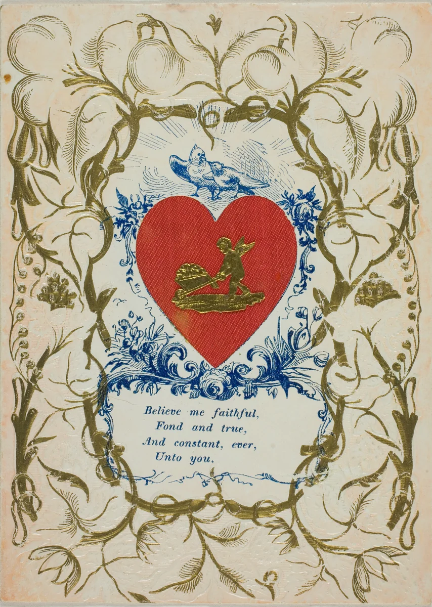 Believe Me Faithful (valentine) by Unknown Artist, other, 1801-1900