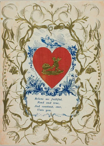 Believe Me Faithful (valentine) by Unknown Artist, other, 1801-1900