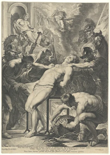 Martyrdom of Saint Lawrence by Lucas Vorsterman, print, 1621