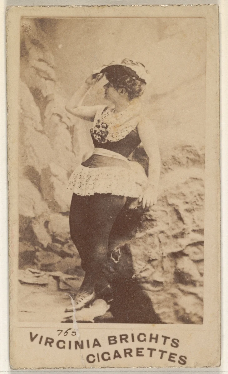 Card 765, from the Actors and Actresses series (N45, Type 5) for Virginia Brights Cigarettes by Allen & Ginter, photograph, 1885-1891