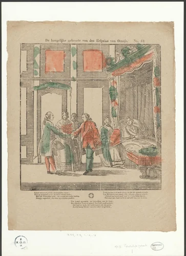 De heugelijke geboorte van den Erfprins van Oranje by anonymous, print, 1772-1817