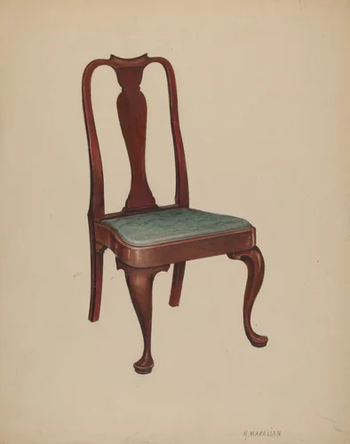 Chair by Arsen Maralian, index of american design, 1937