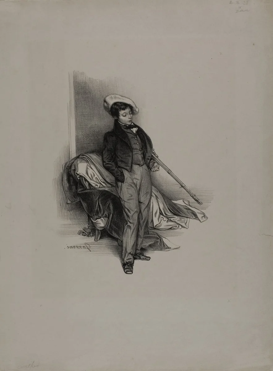 Alfred Feydeau, from Etudes d'enfants by Paul Gavarni, print, 1833