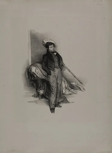 Alfred Feydeau, from Etudes d'enfants by Paul Gavarni, print, 1833