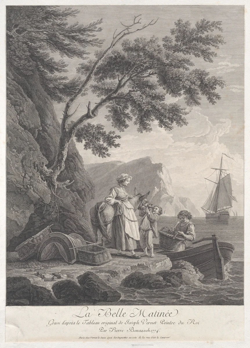 The Beautiful Morning by Joseph Vernet, print, 1774