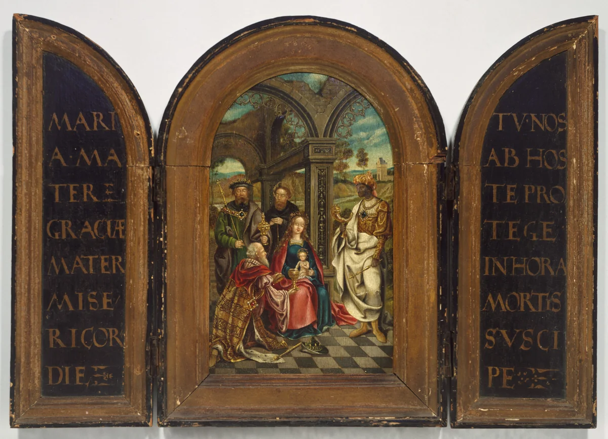Adoration of the Magi by Imitator of Netherlandish Painter, painting, 1600-1699