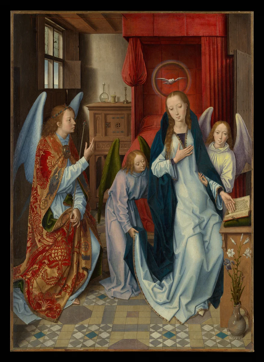 The Annunciation by Hans Memling, painting, 1480-1489