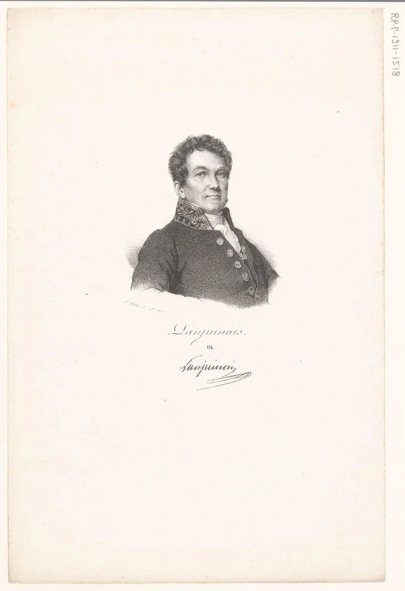 Portret van Jean-Denis Lanjuinais by anonymous, print, 1818-1842