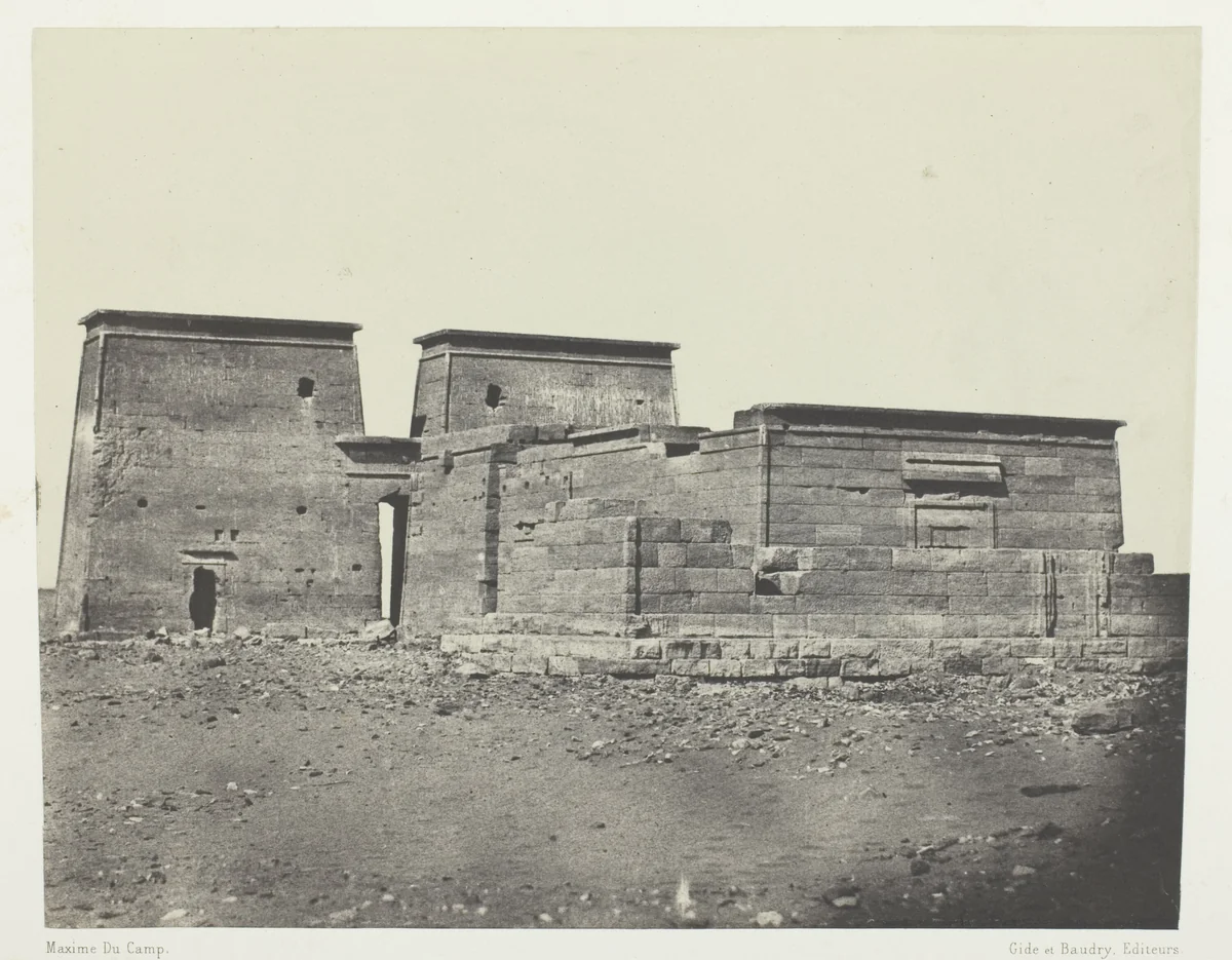 Temple De Dakkeh (Ancienne Pselcis); Nubie, plate 94 from the album "Egypte, Nubie, Palestine et Syrie" (1852) by Maxime Du Camp, photograph, 1849-1851
