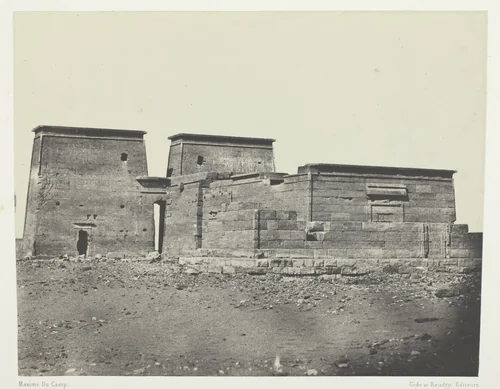 Temple De Dakkeh (Ancienne Pselcis); Nubie, plate 94 from the album "Egypte, Nubie, Palestine et Syrie" (1852) by Maxime Du Camp, photograph, 1849-1851