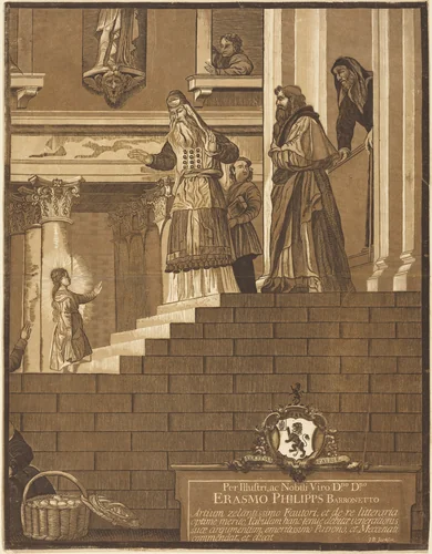 Presentation of the Virgin in the Temple by John Baptist Jackson, print, 1701-1780