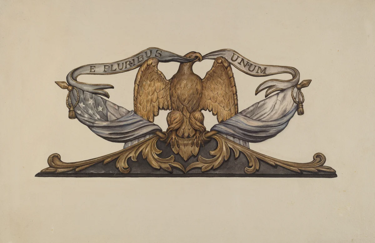Eagle by Flora Merchant, index of american design, 1937