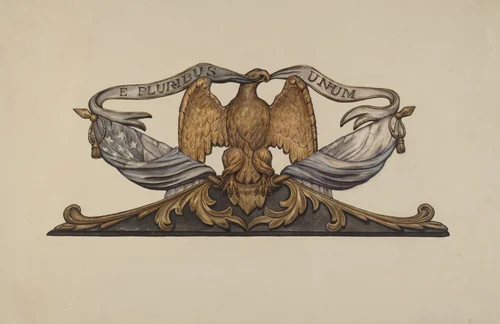 Eagle by Flora Merchant, index of american design, 1937