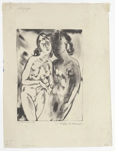 Confidences by Arthur B. Davies, print, 1919