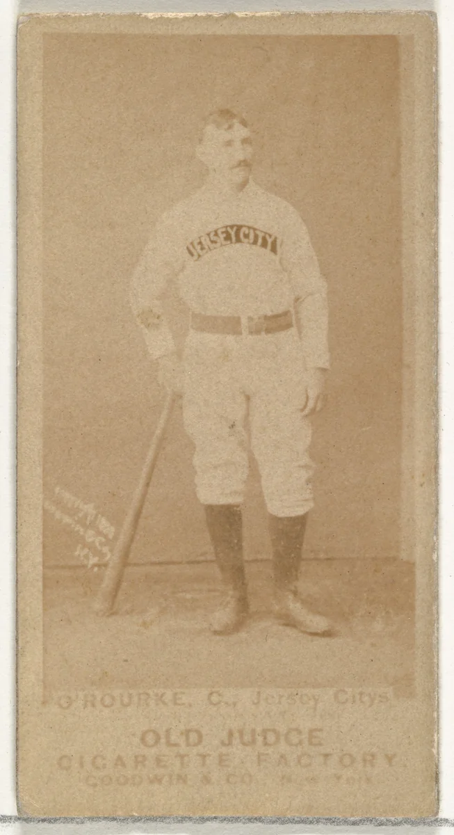 Thomas Joseph "Tom" O'Rourke, Catcher, Jersey City Skeeters, from the Old Judge series (N172) for Old Judge Cigarettes by Goodwin & Company, photograph, 1887-1889