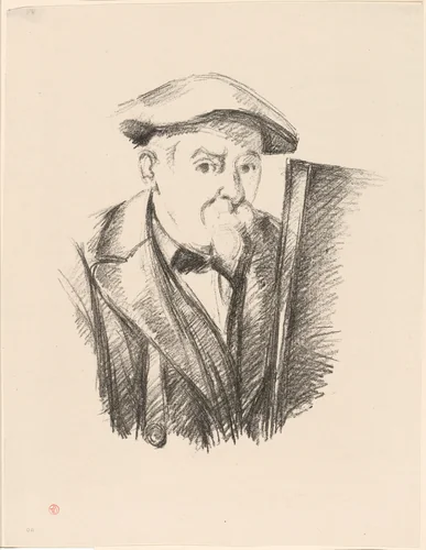 Self-Portrait by Paul Cézanne, print, 1898