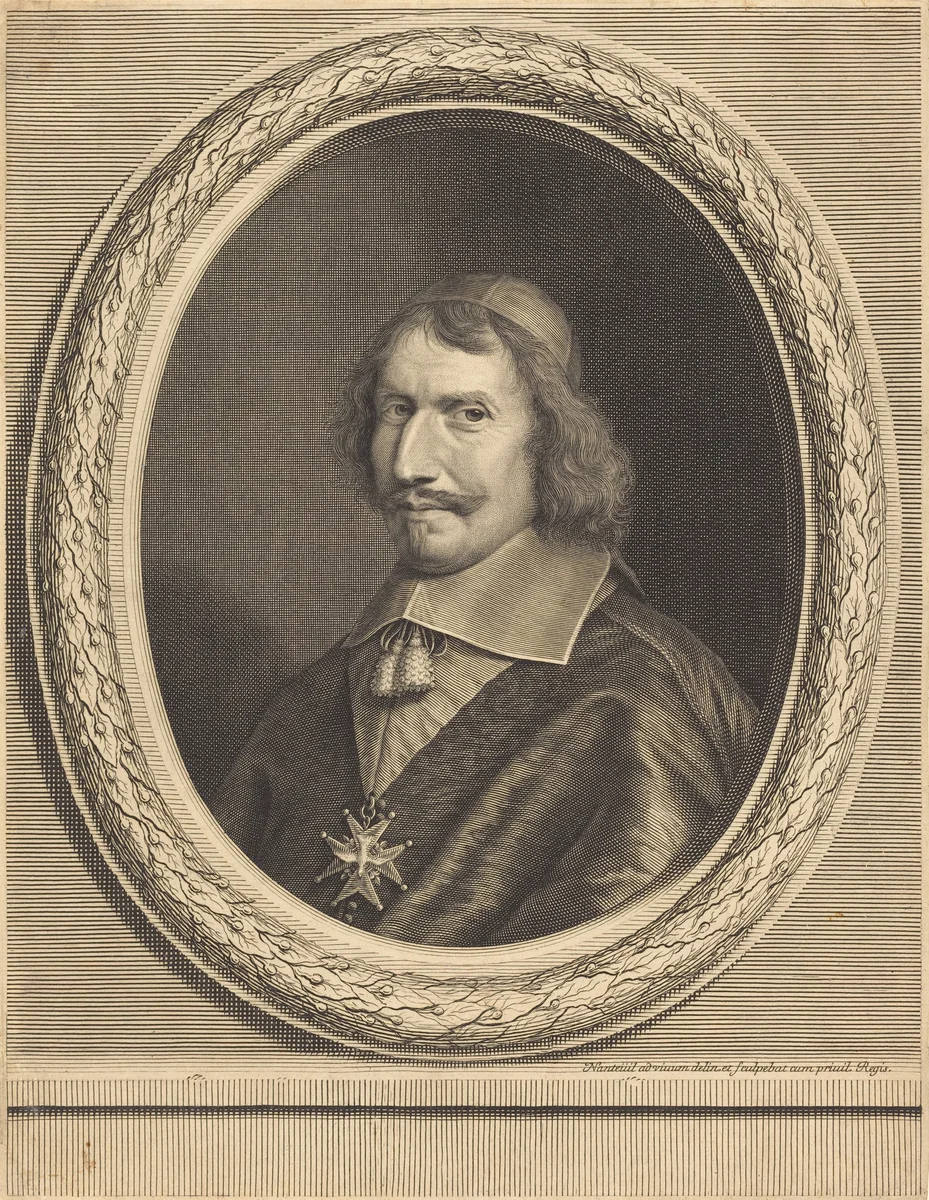 Cardinal Antonio Barberini by Robert Nanteuil, print, 1657