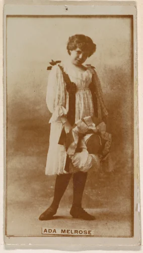 Ada Melrose, from the Actresses series (N245) issued by Kinney Brothers to promote Sweet Caporal Cigarettes by Kinney Brothers Tobacco Company, photograph, 1890
