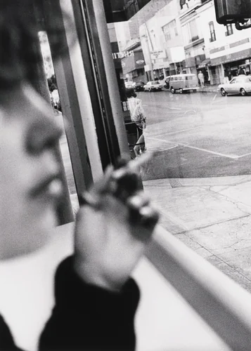 Echo Waiting (Polk and Sutter) by Jim Goldberg, photograph, 1986