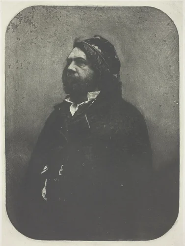 Portrait de Theophile Gautier d'apres Nadar by Charles Nègre, print, 1852-1862