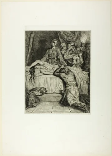 Oh! Oh! Oh!, plate fourteen from Othello by Théodore Chassériau, print, 1844