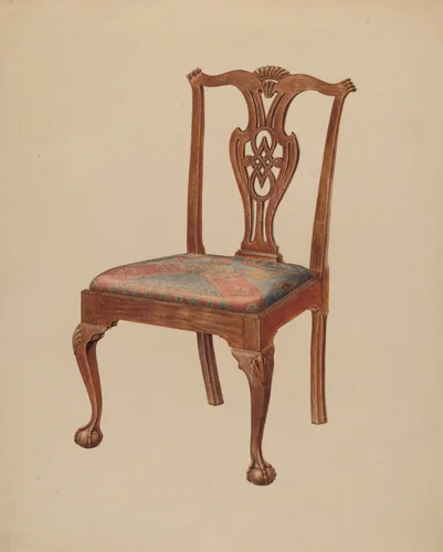 Side Chair by Francis Law Durand, index of american design, 1935-1942