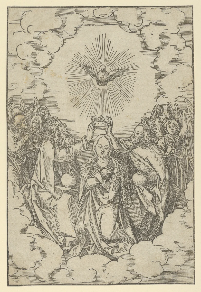 The Coronation of Mary, from Speculum passionis domini nostri Ihesu Christi by Hans Schäufelein, print, 1507