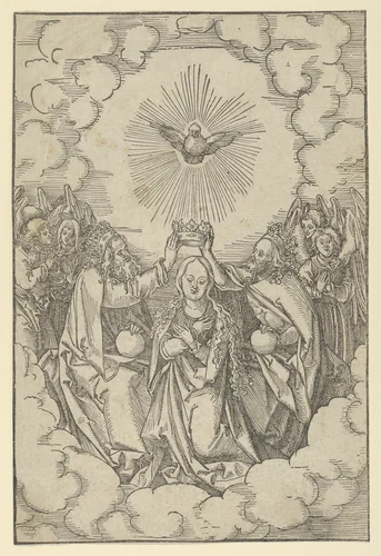 The Coronation of Mary, from Speculum passionis domini nostri Ihesu Christi by Hans Schäufelein, print, 1507