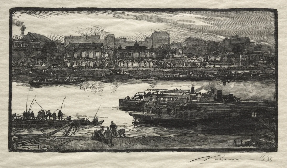 Cafès - Chantants by Auguste Louis Lepère, print, 1886