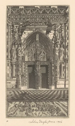 Precious Stones, Eglise Notre Dame des Andelys by John Taylor Arms; David Strang, print, 1946