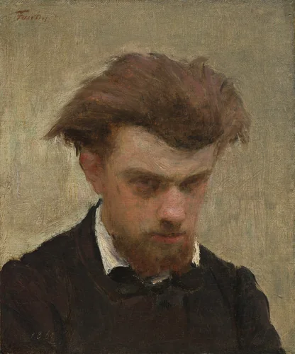 Self-Portrait by Henri Fantin-Latour, painting, 1861