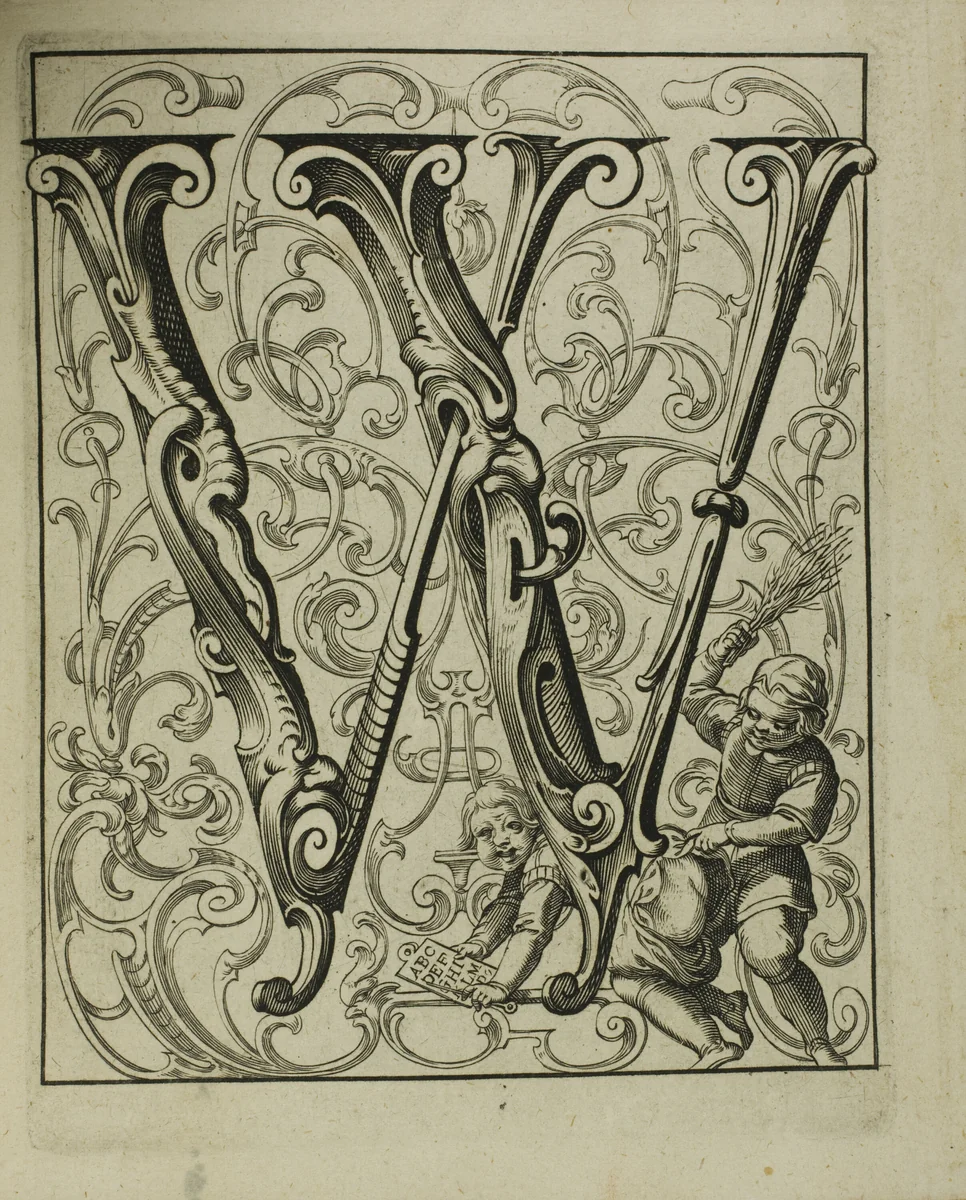 Alphabet by Lucas Kilian, print, 1627